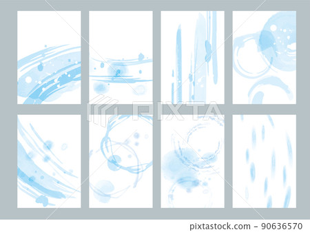 日式畫筆觸摸背景 90636570