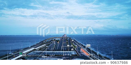 Umihotaru Sea Scenery Chiba Expressway Japan Sightseeing Drive 90637986