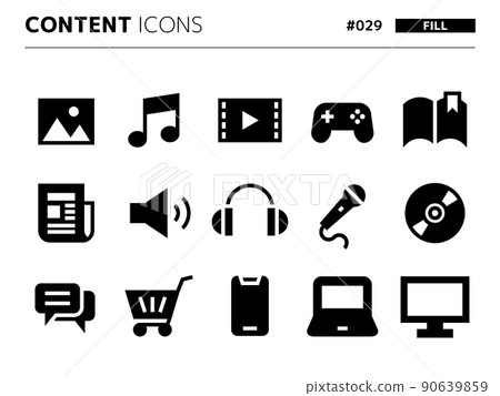 Content-related fill-style icon set_029 90639859