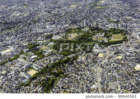 金澤兼六園周邊鳥瞰圖 90640561