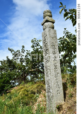Koyasan-cho Ishimichi, 163-cho stone [Kudoyama-cho, Wakayama Prefecture] 90641194