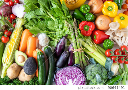 很多新鮮蔬菜 很多新鮮蔬菜 90641491