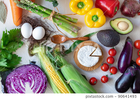 Lots of fresh ingredients 90641493