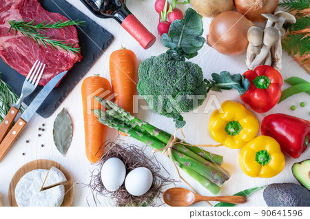 Lots of fresh ingredients 90641596