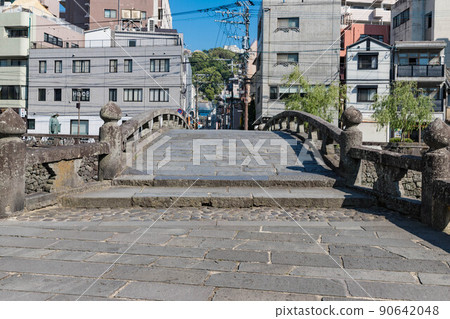 Nagasaki's tourist attraction, Meganebashi 90642048