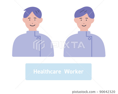 Illustration of a male nurse / healthcare worker Illustration of a male nurse / healthcare worker 90642320