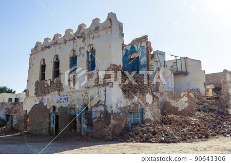 Berbera, Somaliland Crushed Walls and Abandoned Buildings on the Streets of Berbera City Berbera, Somaliland Crushed Walls and Abandoned Buildings on the Streets of Berbera City 90643306