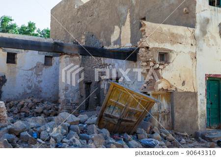 Berbera, Somaliland Crushed Walls and Abandoned Buildings on the Streets of Berbera City Berbera, Somaliland Crushed Walls and Abandoned Buildings on the Streets of Berbera City 90643310