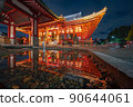 東京夜景淺草淺草寺倒影神社和寺廟 90644061