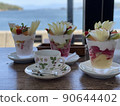 Cafe dessert with a view of the sea 90644402