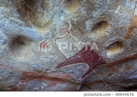 Amazing Inside View Pictures of the Laas Geel cave formations - an earliest known cave paintings in the Horn of Africa, Somaliland 90644638