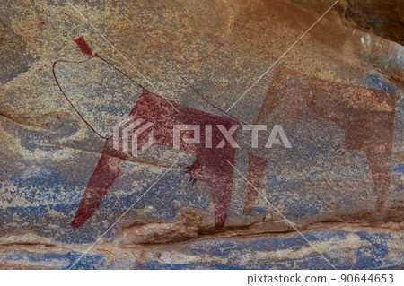 Amazing Inside View Pictures of the Laas Geel cave formations - an earliest known cave paintings in the Horn of Africa, Somaliland 90644653