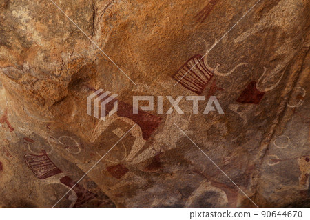 Amazing Inside View Pictures of the Laas Geel cave formations - an earliest known cave paintings in the Horn of Africa, Somaliland 90644670