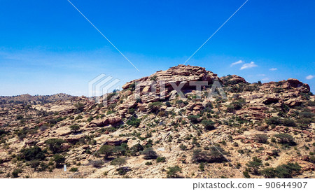 Panoramic View to the Las Geel Valley, Somaliland 90644907