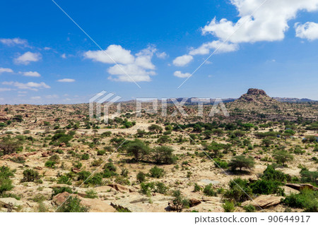 Panoramic View to the Las Geel Valley, Somaliland Panoramic View to the Las Geel Valley, Somaliland 90644917