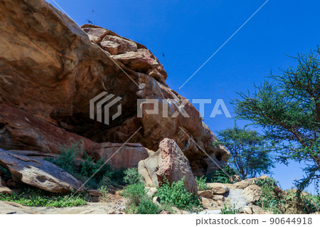 Panoramic View to the Las Geel Valley, Somaliland 90644918