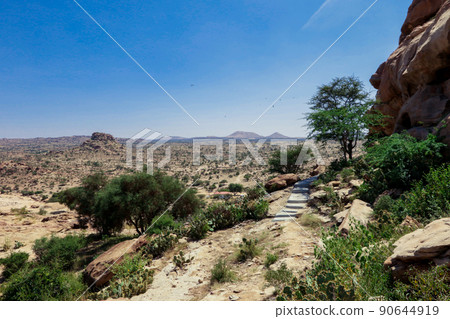 Panoramic View to the Las Geel Valley, Somaliland Panoramic View to the Las Geel Valley, Somaliland 90644919