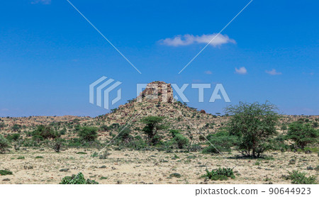 Panoramic View to the Las Geel Valley, Somaliland 90644923