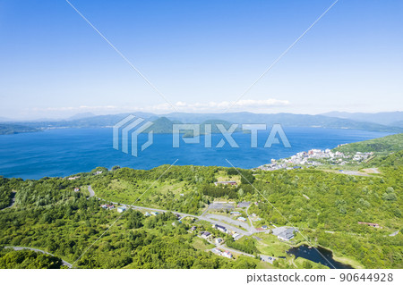 從天空看到的洞爺湖 90644928