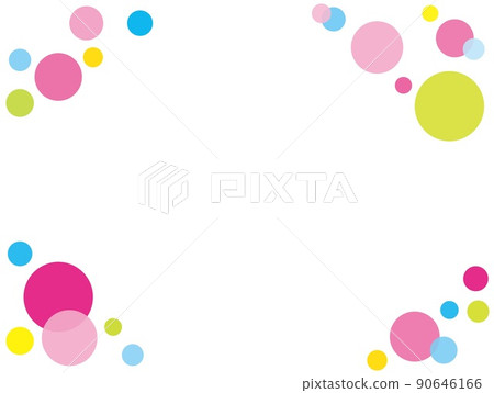Dot frame white background Dot frame white background 90646166