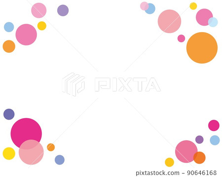 Dot frame white background Dot frame white background 90646168