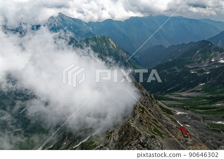 從矢裡嶽山頂眺望東釜根和矢澤/鐘南嶽 從矢裡嶽山頂眺望東釜根和矢澤/鐘南嶽 90646302