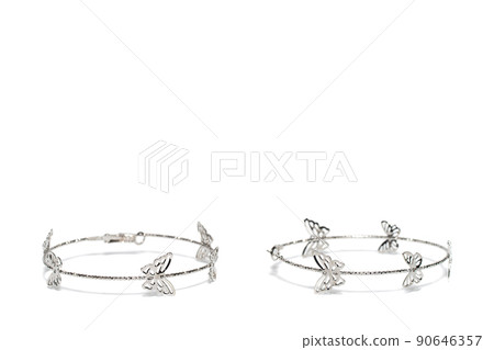 Earrings isolated on white background. Concept of fashion. Earrings isolated on white background. Concept of fashion. 90646357