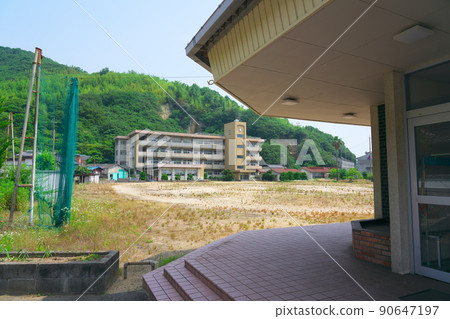笠岡市北瀧中學關閉的風景 5 岡山縣笠岡市 90647197