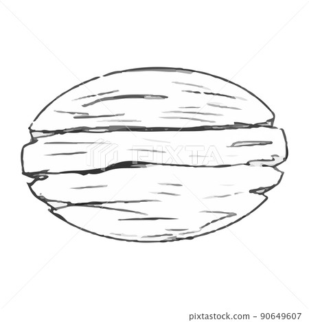 Signpost wooden road signboard in doodle style isolated on white background. Hand drawn sketch road signs. 90649607