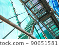Construction site during housing construction 90651581