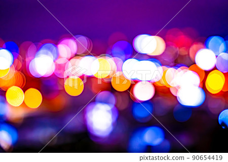 模糊的照片夜景 90654419