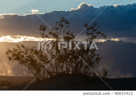 Dust storm in Death Valley 90655423