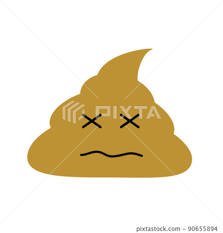 Loose poop with diarrhea. Unhealthy stool... - Stock Illustration ...