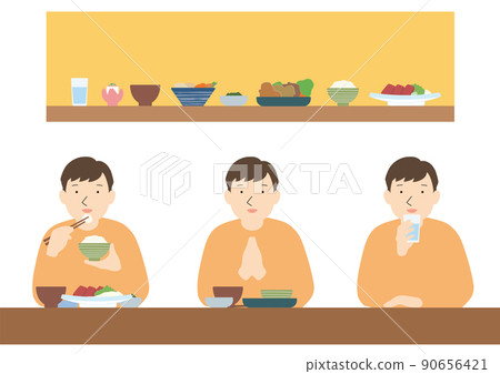 男孩吃大餐 男孩吃大餐 90656421