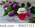 Lilac flowers syrup 90657153