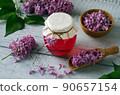 Lilac flowers syrup 90657154