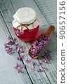 Lilac flowers syrup 90657156