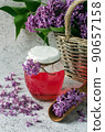 Lilac flowers syrup 90657158