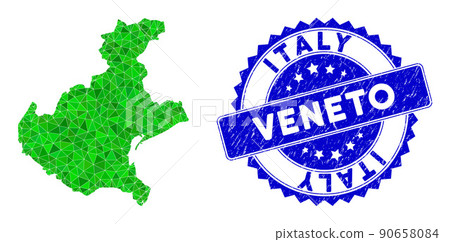 Rosette Rubber Stamp Seal With Green Vector Triangle Filled Veneto Region Map mosaic Rosette Rubber Stamp Seal With Green Vector Triangle Filled Veneto Region Map mosaic 90658084