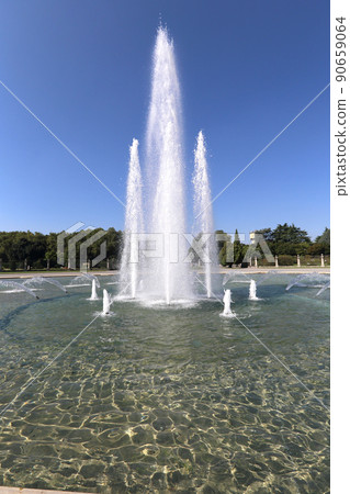 beautiful fountain in Monza, Italy  90659064