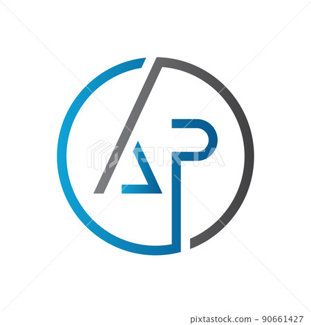 Initial AP letter Logo Design vector Template.... - Stock Illustration ...