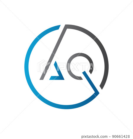 Initial AQ letter Logo Design vector Template. Creative Letter AQ Logo Design 90661428