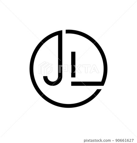 Creative letter JL Logo Design Vector Template.... - Stock Illustration ...