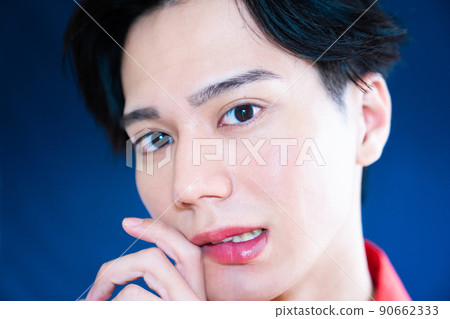 Men's beauty portrait colorful 90662333