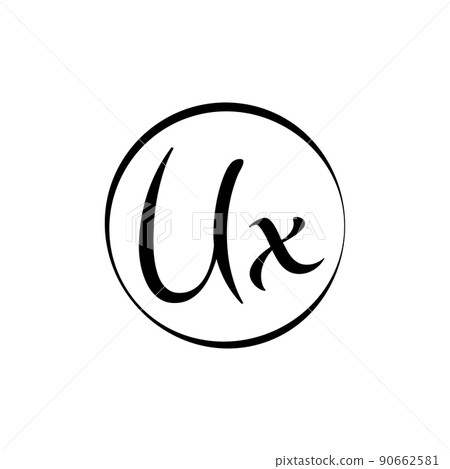 Initial UX letter Logo Design vector Template.... - Stock Illustration ...