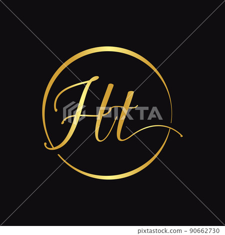 HT Script Logo Design Vector Template. Initial Calligraphy Letter HT Vector Illustration HT Script Logo Design Vector Template. Initial Calligraphy Letter HT Vector Illustration 90662730