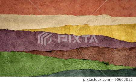 collection of colorful textured paper sheets 90663055