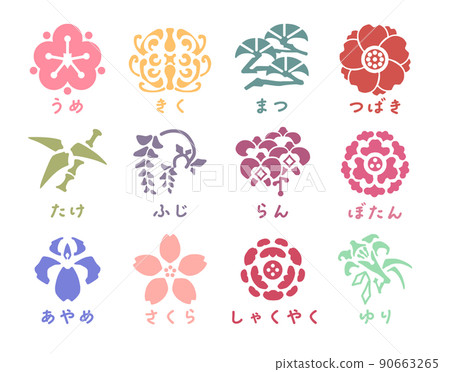 日本模式植物圖標 90663265