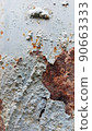 Old rusted iron. Peeling paint texture 90663333