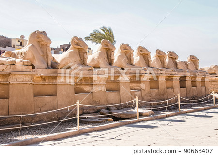 Ruins of the Egyptian Karnak Temple, the largest open-air museum in Luxor Ruins of the Egyptian Karnak Temple, the largest open-air museum in Luxor 90663407